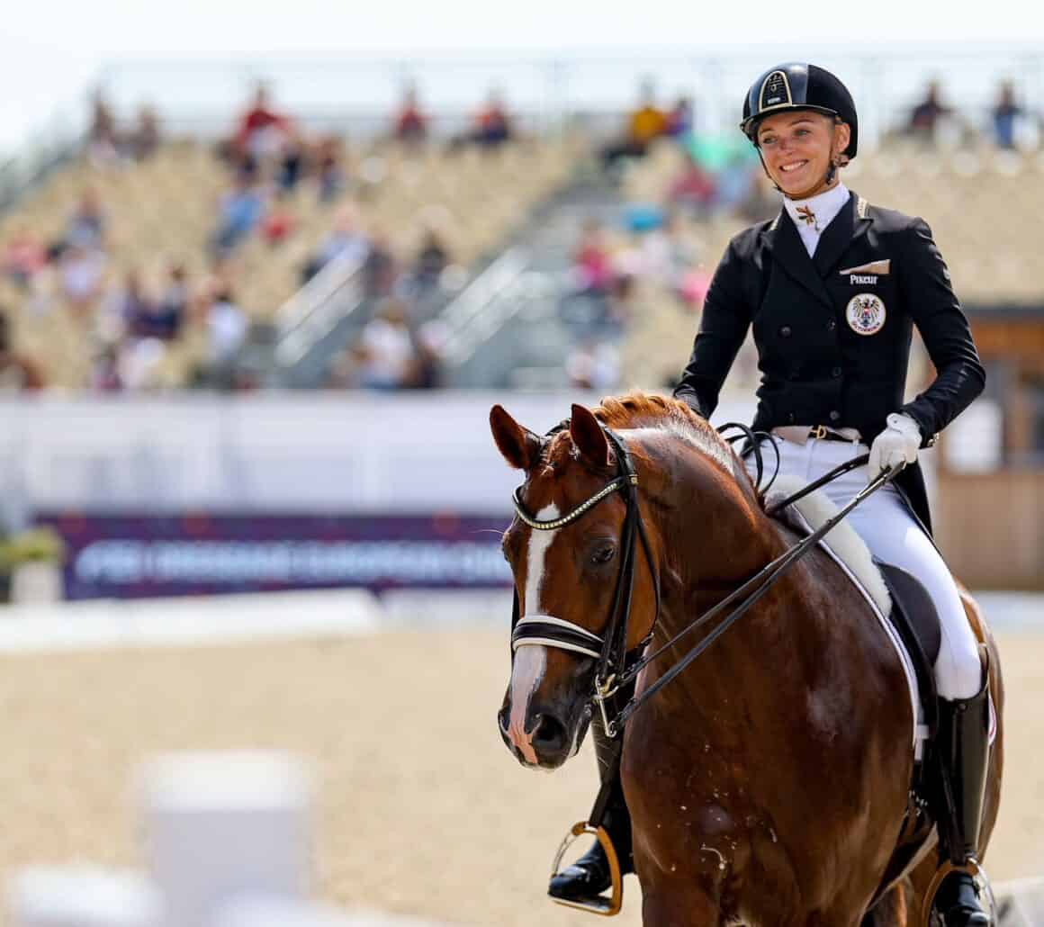 Bettina Kendlbacher (ST) und Broadmoar's Don Alfredo AWÖ gaben in Crozet ein geniales Debüt ab! © EQWO.net