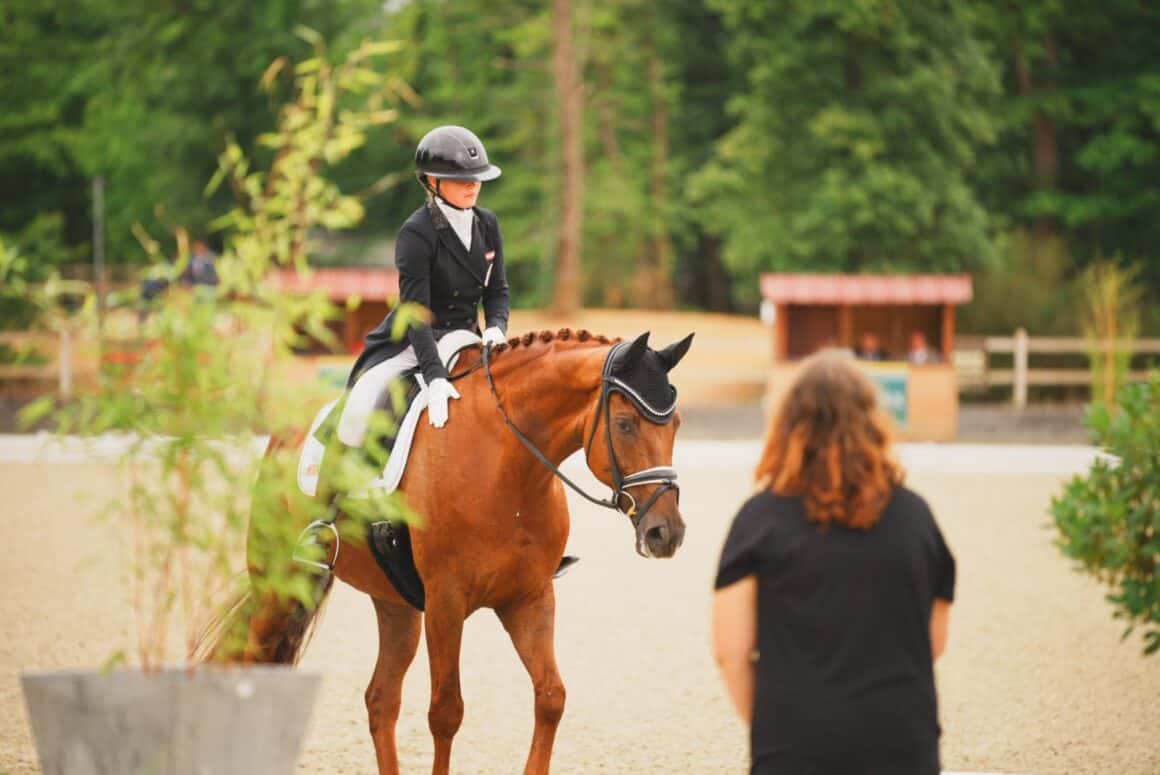 Sabrina Brötzner (OÖ) und Bernini VMT bestritten in Le Mans ihre erste Europameisterschaft. © Helene Iljazovic