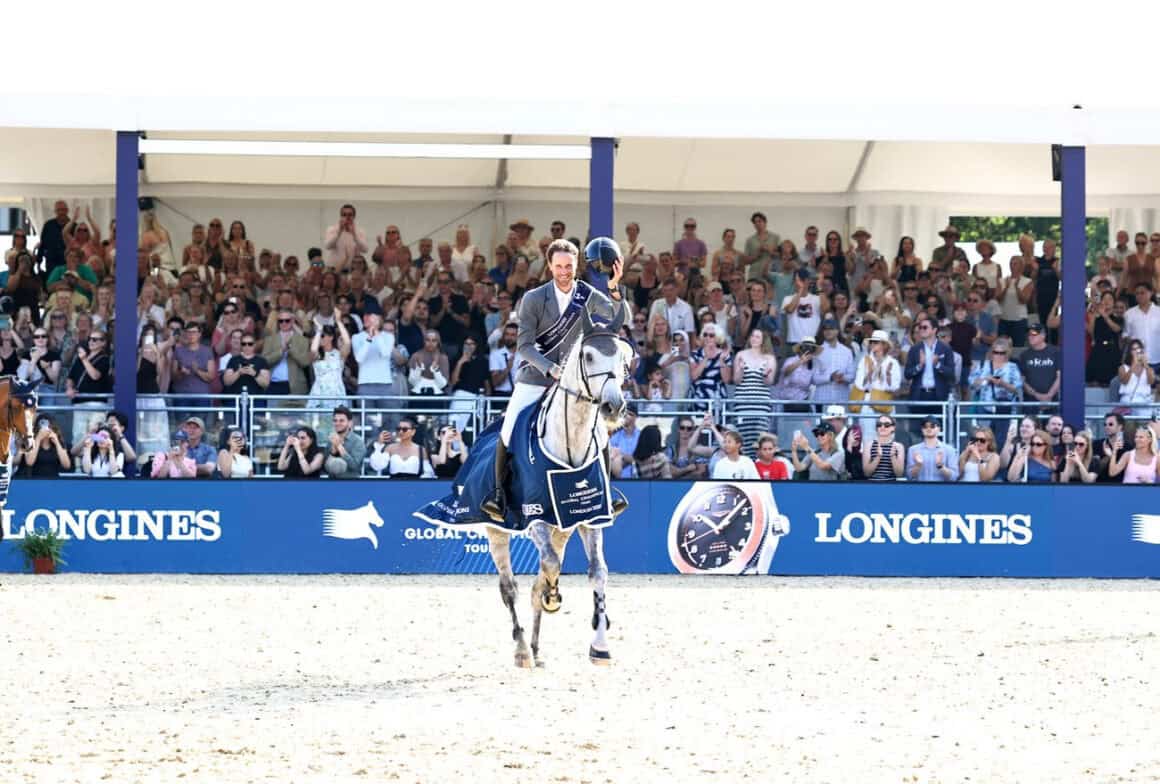 Christian Kukuk (GER) und Checker gewinnen die Global Champions Tour-Etappe von London. © LGCT