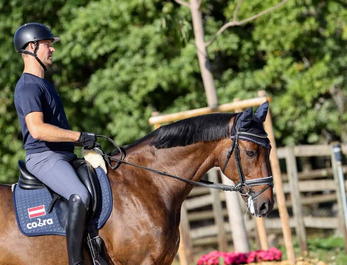 Florian Bacher (ST) & Fidertraum OLD, EM Crozet 2025 © EQWO.net