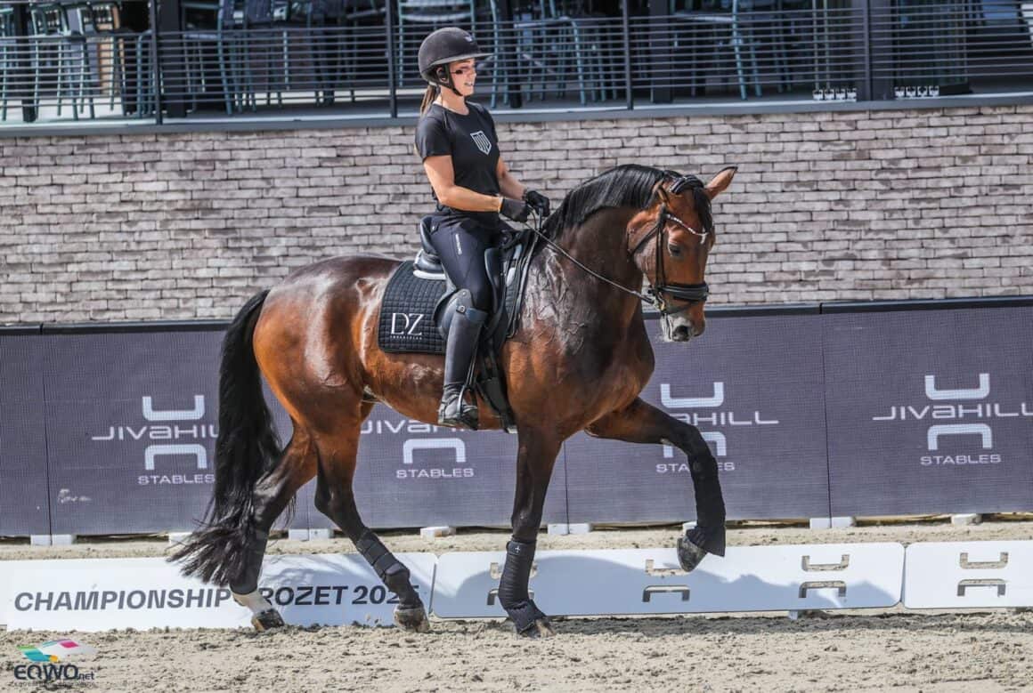 Cathrine Laudrup-Dufour (DEN) & Mount St John Freestyle, EM Crozet 2025 © EQWO.net