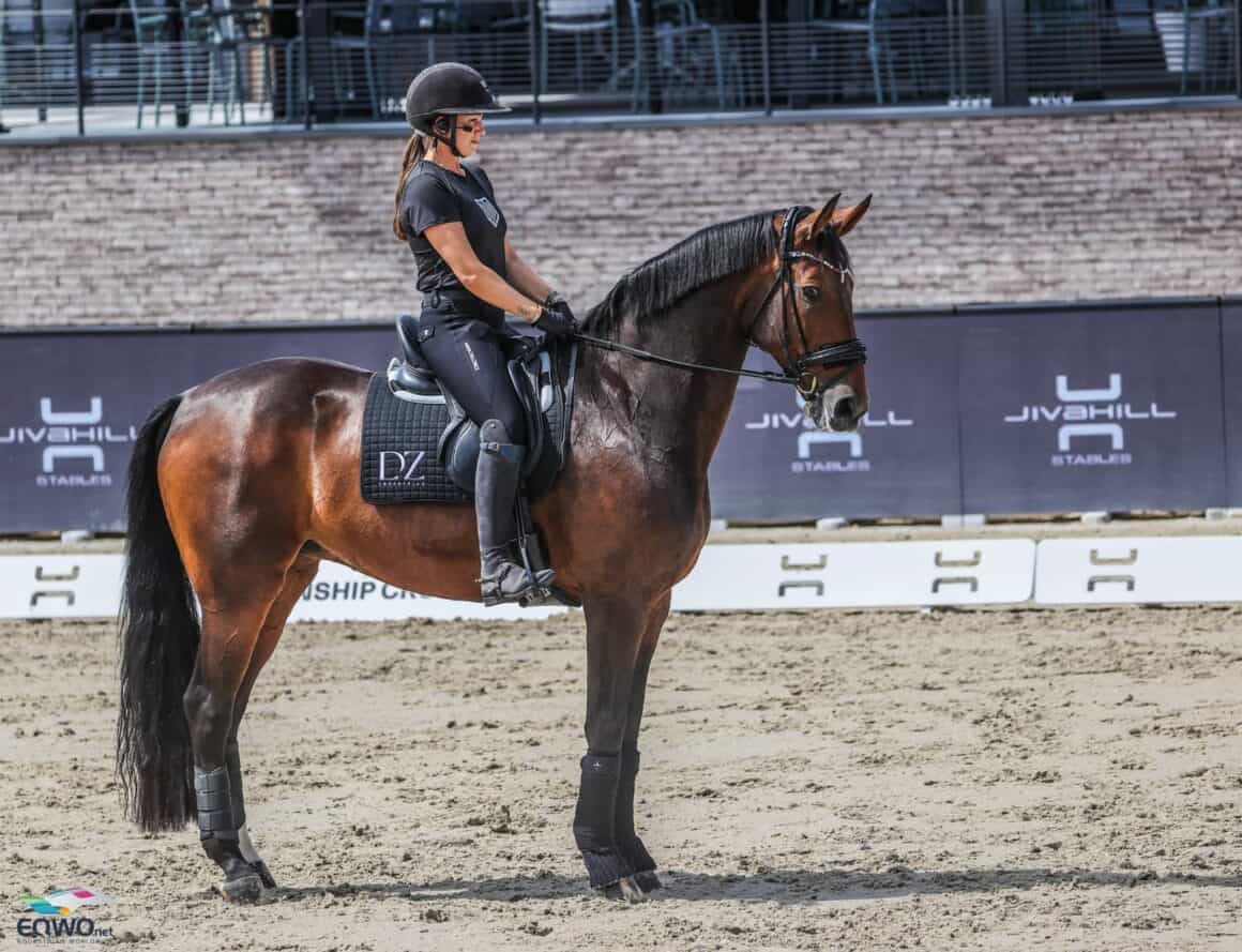 Cathrine Laudrup-Dufour (DEN) & Mount St John Freestyle, EM Crozet 2025 © EQWO.net
