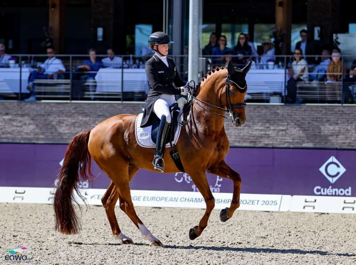 Schlussreiterin Katharina Hemmer (GER) und Denoix FRH hatten in der Musikkür keine Chance auf eine Medaille. © EQWO.net