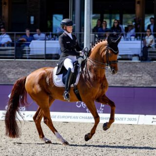Schlussreiterin Katharina Hemmer (GER) und Denoix FRH hatten in der Musikkür keine Chance auf eine Medaille. © EQWO.net