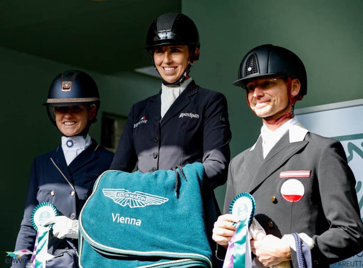 Belina Weinbauer (B) sicherte sich zum dritten mal in Folge den ÖM-Titel in der kleinen Tour. © EQWO.net | Petra Kerschbaum
