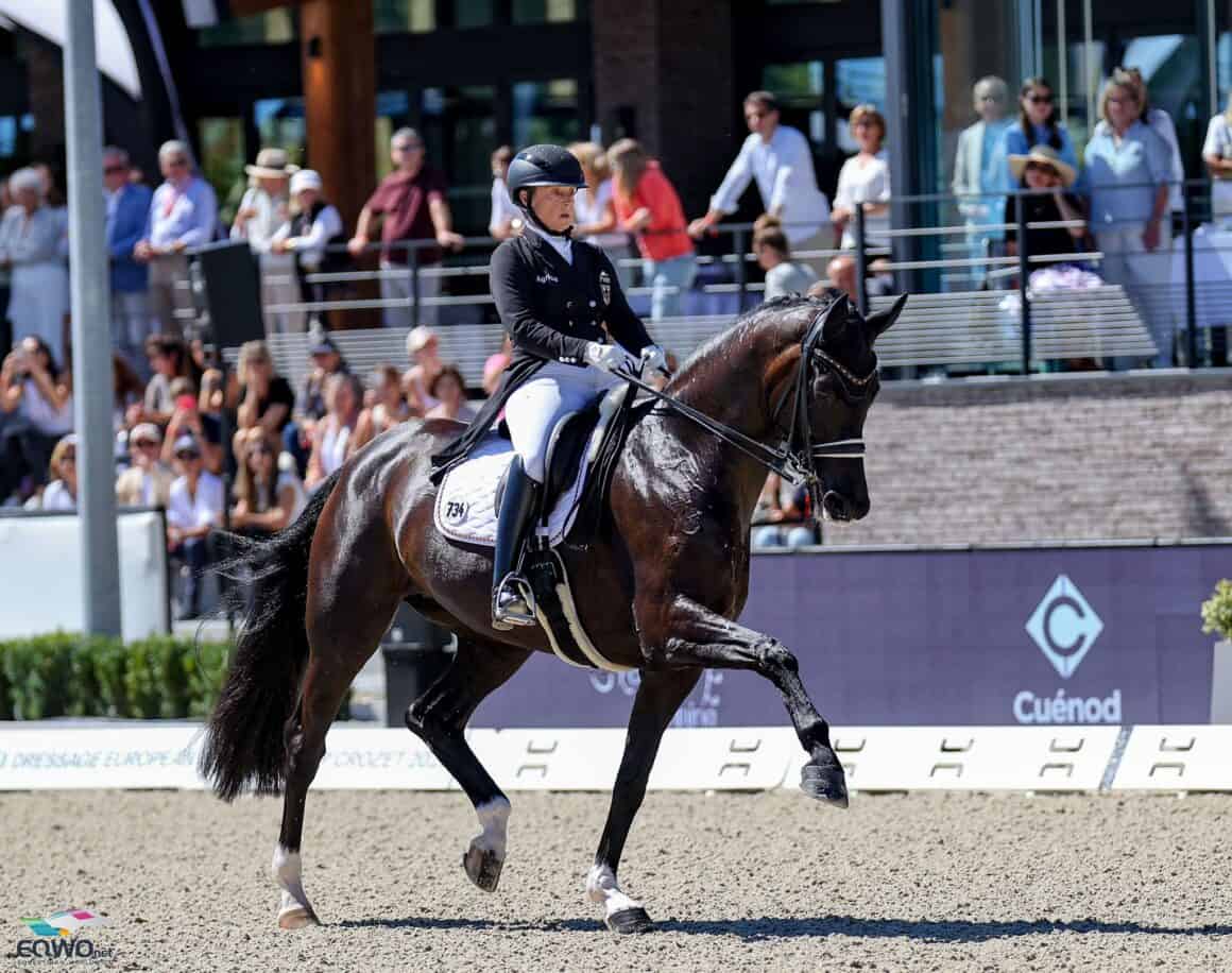 Isabell Werth (GER) und Wendy de Fontaine zeigten in Crozet eine fehlerfreie Musikkür. © EQWO.net