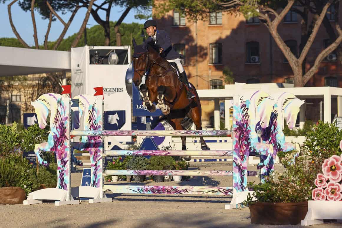 Mario Bichler (ST) feierte im CSI2* in Rom einen Sieg über 130 cm! © ph.Stefano Grasso/LGCT/LGCT of Rome