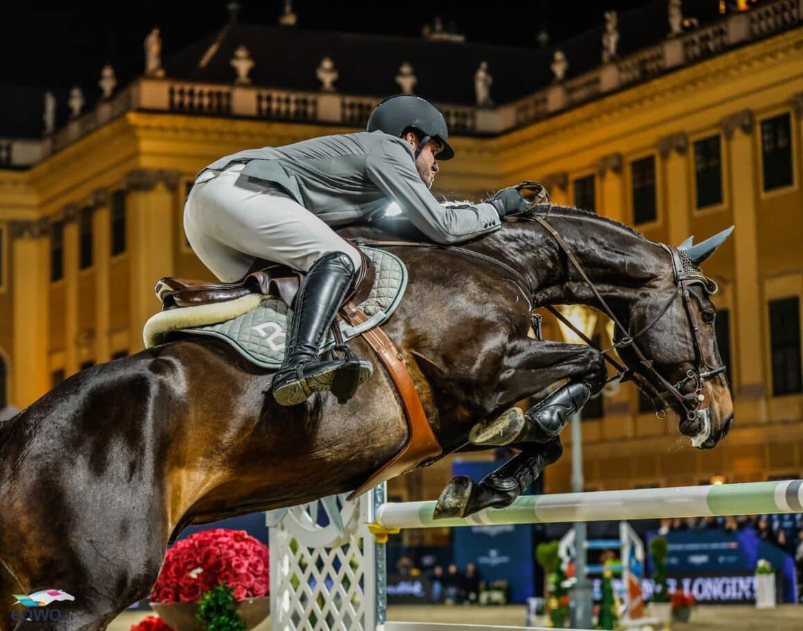 Für ganz großen Sport bei der GCT-Etappe in Wien sorgte u.a. das Olympiasieger-Duo Christian Kukuk (GER) und Checker. © EQWO.net | Petra Kerschbaum