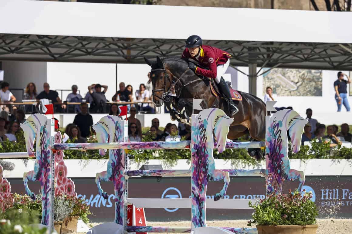 Max Kühner (T) und Julius Caesar im Circus Maximus bei der Global Champions Tour Etappe in Rom. © ph.Stefano Grasso/LGCT/LGCT of Rome