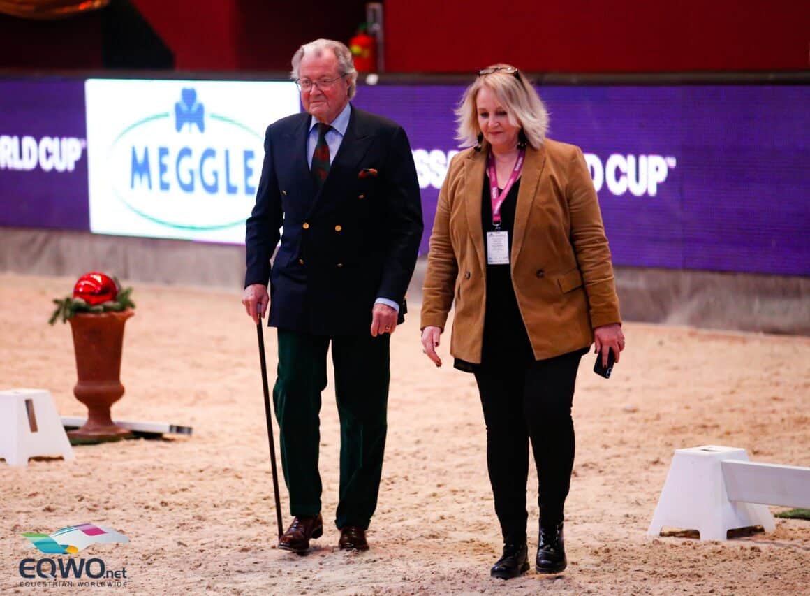 Toni Meggle und Ruth M. Büchlmann (Sie hat die Amadeus Horse Indoors von Beginn an mit aufgebaut und war die jahrzehntelange Marketing- und Pressechefin) © Petra Kerschbaum