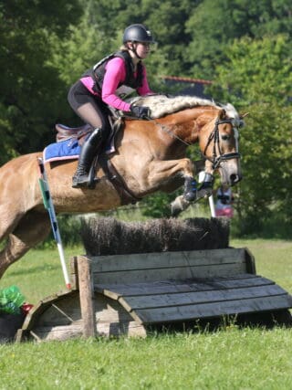 Valerie Bischof und ihr Haflinger erobern die Vielseitigkeit. ©️Privat