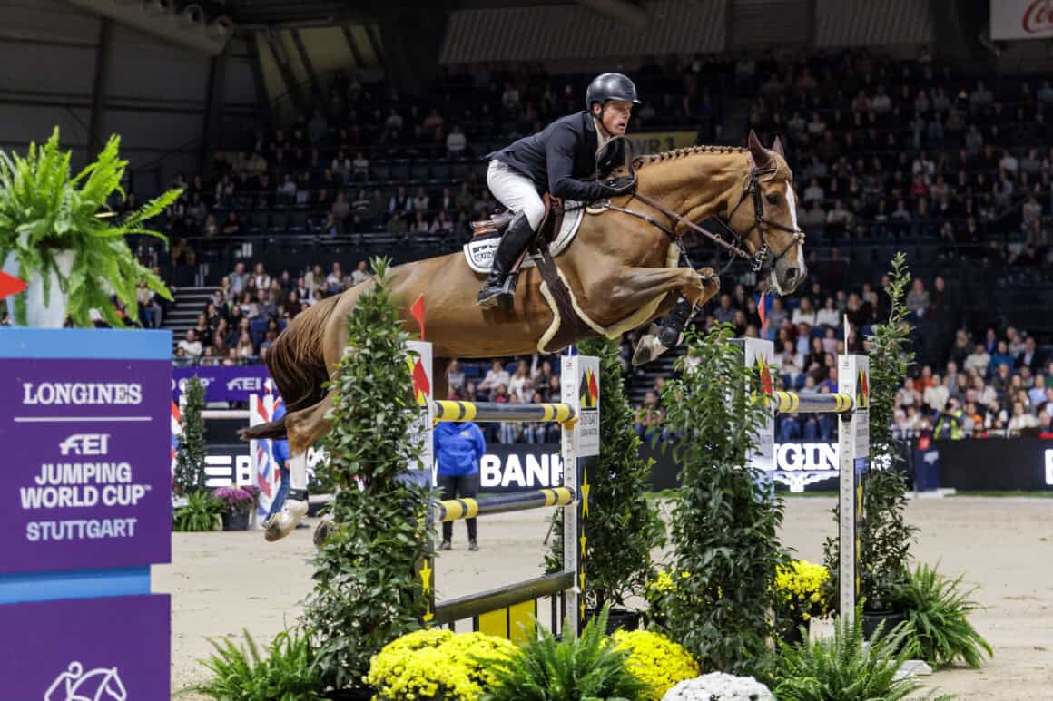Ein perfektes Stechen: Will Greve (NED) setzte sich auf Pretty Woman van't Paradijs beim German Masters als letzter Teilnehmer durch. © FEI | Stefan Lafrentz