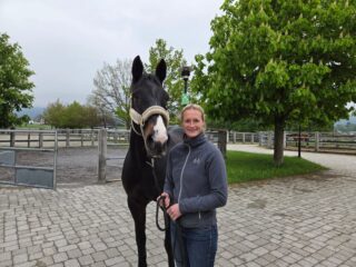 Tierärztin der Pferdeklappe Elena Zeise klärt über falsch Pferdefütterung auf. © OeTV