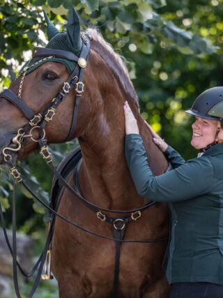 Melanie Manser und Kaltblut Vanero sind ein eingespieltes Team. ©️ Melanie Manser / Seline Foto&Design