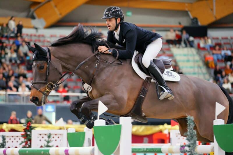 Felix Koller (OÖ) steht mit seiner neuen Stute Cossinelle auf Max Kühners Liste für die Weltmeisterschaft 2026 in Aachen. © Oneklickfoto