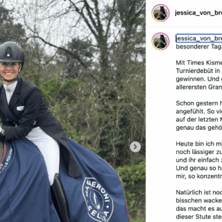 Times Kismet gewinnt bei ihrem internationalen Grand Prix Debüt! © IG: jessica_von_bredow_werndl