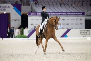 Bettina Kendlbacher (ST) und Broadmoars Don Alfredo AWÖ verpassen beim Weltcup-Finale knapp die Top-Ten. © Arnd Bronkhorst