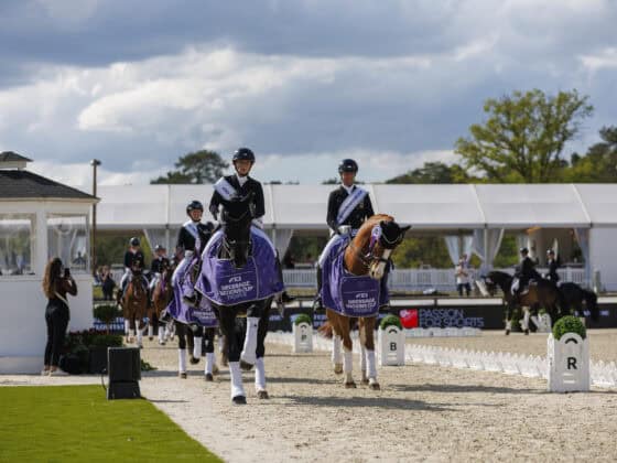Deutschland gewann den Nationenpreis von Fontainebleau 2026 vor Großbritannien und Belgien! ©️ FEI / Evan Oudin