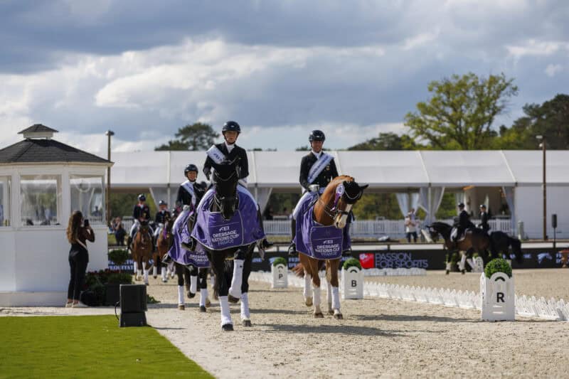 Deutschland gewann den Nationenpreis von Fontainebleau 2026 vor Großbritannien und Belgien! ©️ FEI / Evan Oudin