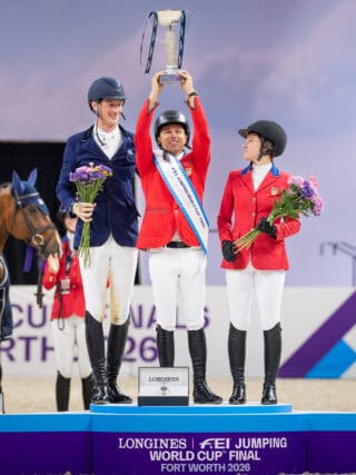 Kent Farrington (USA) präsentierte sich in Fort Worth, Texas, als unbesiegbar. Ob im Sattel von Toulayna oder Greya, er verteidigte seine Führung bis zum Schluss. © FEI | Shannon Brinkman