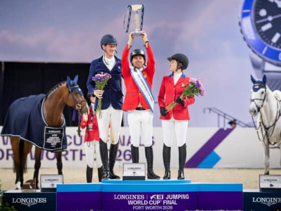 Kent Farrington (USA) präsentierte sich in Fort Worth, Texas, als unbesiegbar. Ob im Sattel von Toulayna oder Greya, er verteidigte seine Führung bis zum Schluss. © FEI | Shannon Brinkman
