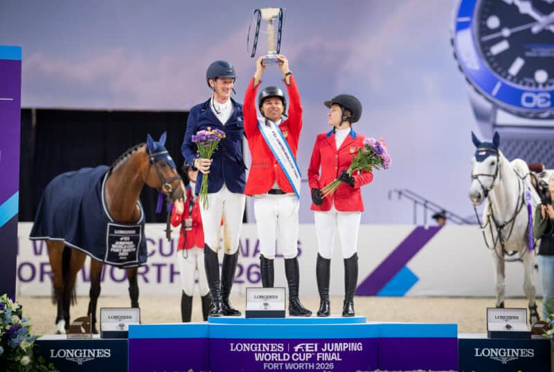 Kent Farrington (USA) präsentierte sich in Fort Worth, Texas, als unbesiegbar. Ob im Sattel von Toulayna oder Greya, er verteidigte seine Führung bis zum Schluss. © FEI | Shannon Brinkman