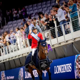 Kent Farrington (USA) präsentierte sich in Fort Worth, Texas, als unbesiegbar. Ob im Sattel von Toulayna oder Greya, er verteidigte seine Führung bis zum Schluss. © FEI | Shannon Brinkman