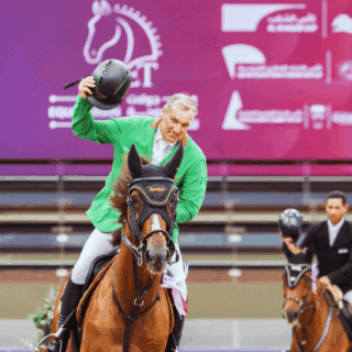 Gerfried Puck (T) sahnt in Doha weiterhin groß ab! © Doha Equestrian Tour