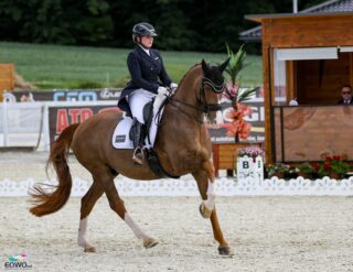 Diana Porsche (S) ging beim CDI Gosciszow mit ihrem Imhotep in der Weltcup-Tour an den Start. © EQWO.net | Petra Kerschbaum