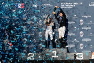 Max Kühner (T) pilotierte seinen 15-jährigen ISH-Wallach Up Too Jacco Blue als Schnellster ins Ziel des LGCT Grand Prix von St. Tropez - Rang drei! © LGCT