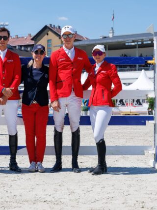 Österreich reichte in Budapest Rang fünf für die Semifinal-Qualifikation des EEF Nations Cup! © CSIO Budapest
