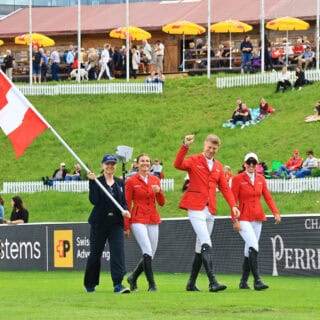 Das österreichische Quartett bewies in St. Gallen, dass sie mit der Weltspitze mithalten können! © CSIO St. Gallen