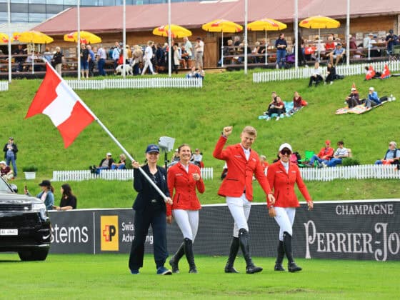 Das österreichische Quartett bewies in St. Gallen, dass sie mit der Weltspitze mithalten können! © CSIO St. Gallen