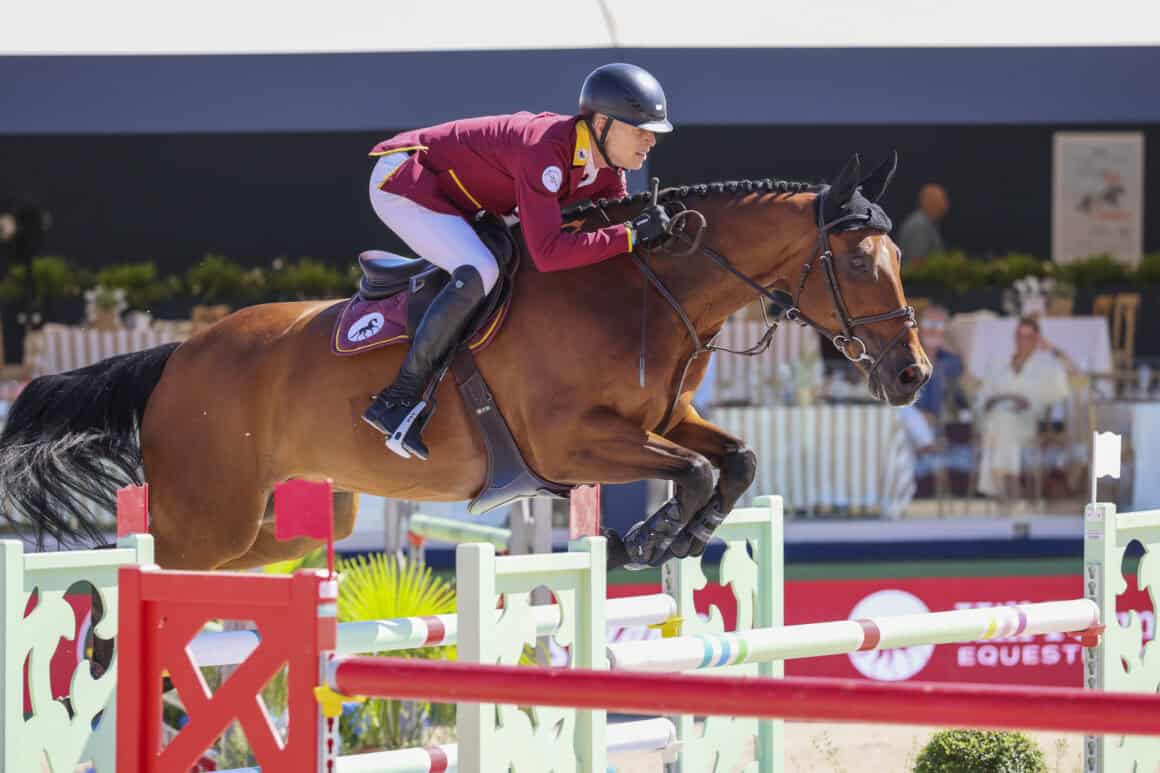 Max Kühner (T) und Up Too Jacco Blue waren auch im ersten Bewerb der Global Champions League die Schnellsten! © LGCT