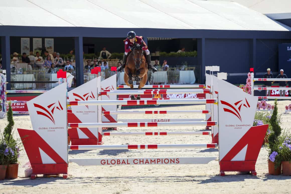 Max Kühner (T) und Up Too Jacco Blue waren auch im ersten Bewerb der Global Champions League die Schnellsten! © LGCT