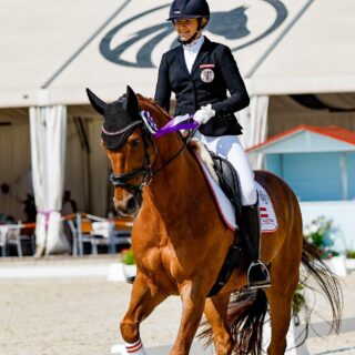 Nele Cordt (W) und Fauntleroy sicherten sich bei ihrer ersten gemeinsamen Europameisterschaft zwei Platzierungen! © EQWO.net | Petra Kerschbaum