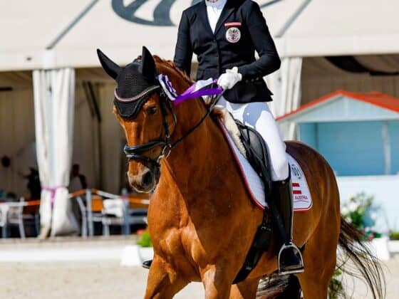 Nele Cordt (W) und Fauntleroy sicherten sich bei ihrer ersten gemeinsamen Europameisterschaft zwei Platzierungen! © EQWO.net | Petra Kerschbaum