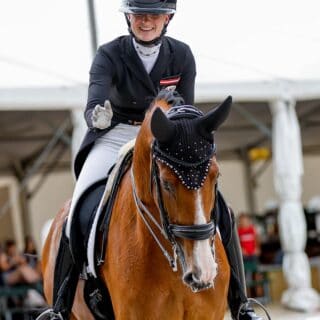 Valentina Friedl (ST) und Korefan präsentierten sich bei der U25-Europameisterschaft in Ungarn als bestes österreichisches Duo auf Rang 15! © EQWO.net | Petra Kerschbaum