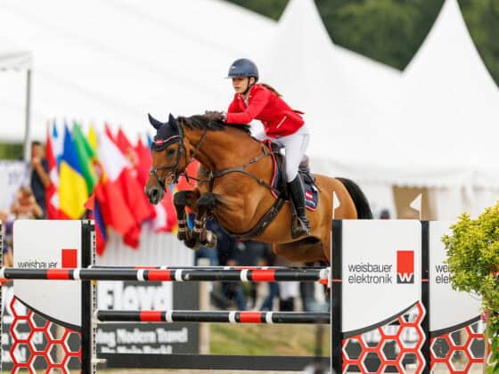 Anna Plautz (K) und Lino P präsentierten sich bei der Junioren-EM in Hagen a.T.W. als bestes österreichisches Duo auf Rang 51. © www.sportfotos-lafrentz.de/Stefan Lafrentz