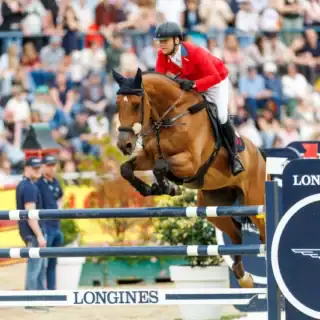 Das Riesen-Talent von Ales Opatrny (CZE), Vivo de Muze PS, wechselt in den Stall von Max Kühner (T). © Schockemöhle.de