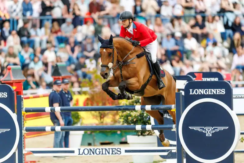 Das Riesen-Talent von Ales Opatrny (CZE), Vivo de Muze PS, wechselt in den Stall von Max Kühner (T). © Schockemöhle.de