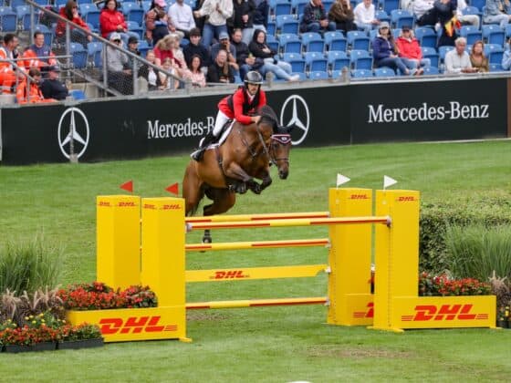 Bomben-WM-Auftakt für Felix Koller (OÖ) und Cossinelle! Die beiden zeigen im Zeitspringen eine schnelle Nullrunde. © EQWO.net | Petra Kerschbaum