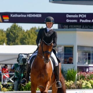 Noch ist nicht fix, ob Katharina Hemmer (GER) und Denoix PCH an der WM-Kür teilnehmen. © EQWO.net | Petra Kerschbaum