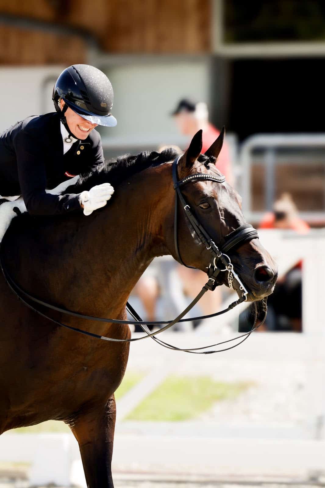 Gogogachetto Chippendale tanzte unter Staatsmeisterin Timna Valenta-Zach zum Sieg im Grand Prix Special. © Reitsportmomente