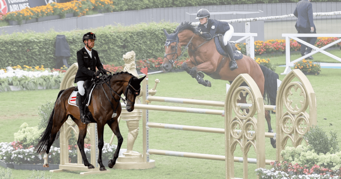 Wenn Vater & Tochter gemeinsam in Aachen reiten: Pepo & Lou Puch! © EQWO.net | Petra Kerschbaum