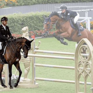 Wenn Vater & Tochter gemeinsam in Aachen reiten: Pepo & Lou Puch! © EQWO.net | Petra Kerschbaum