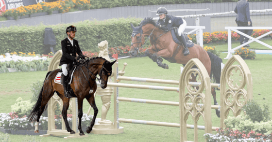 Wenn Vater & Tochter gemeinsam in Aachen reiten: Pepo & Lou Puch! © EQWO.net | Petra Kerschbaum