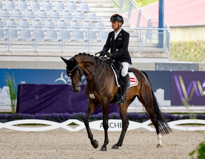 Pepo Puch gab in Aachen sein Championatsdebüt in Grade I. © EQWO.net | Petra Kerschbaum