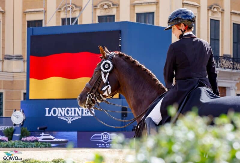 Isabell Werth (GER) und Viva GOLD OLD entschieden den Premieren-Grand-Prix vor Schloss Schönbrunn mit über 77 % für sich! © EQWO.net | Petra Kerschbaum