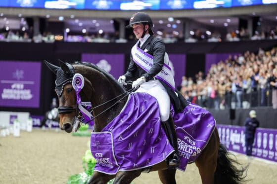 Cathrine Laudrup-Dufour (DEN) und Mount St John Freestyle beim dritten Sieg in Folge beim Heimturnier in Herning! © FEI | Pernilla Hägg